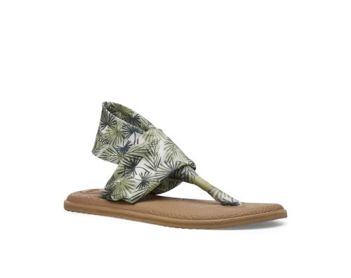 Sanuk Yoga Sling 2 Tropical Vegan - Sanuk Sandals Womens Olive - Philippines GQTIOY573